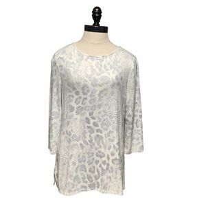 CHICO'S Snakeskin Print‎ Top - Size 1